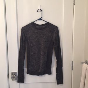Grey Lululemon long-sleeve Top